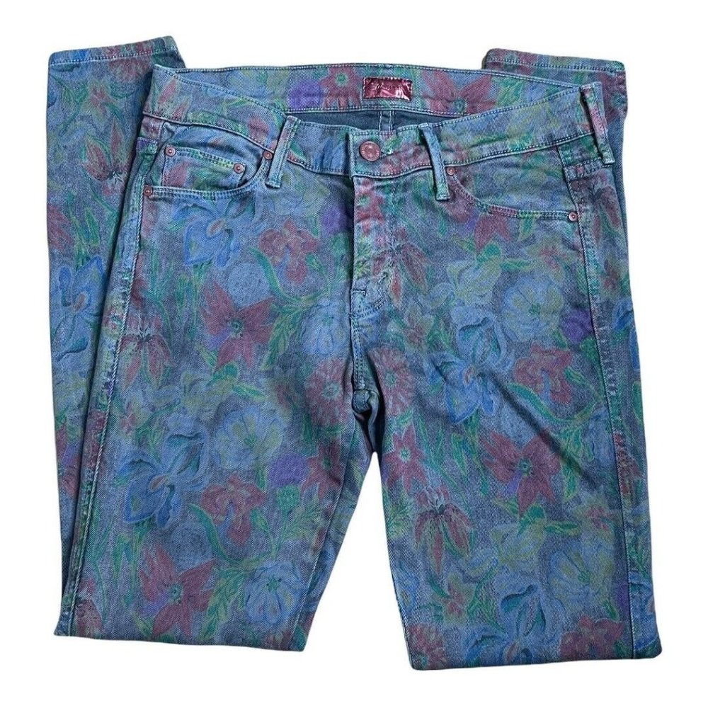 Mother Womens Jeans Size 28 The Vamp Wash Ghost & Roses EUC